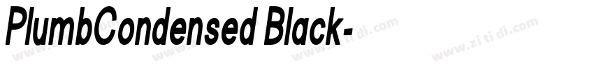 PlumbCondensed Black字体转换